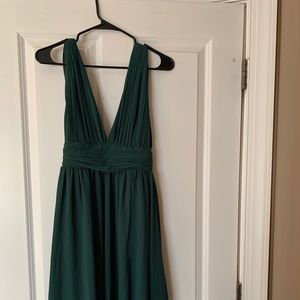 Lulus Heavenly Hues Emerald Green Maxi Dress